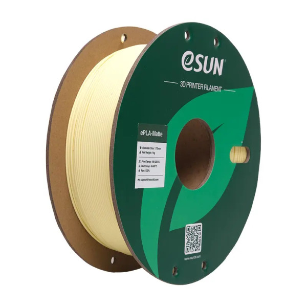 eSun almond yellow ePLA-Matte filament 1.75mm, 1kg  DFE20257 - 1