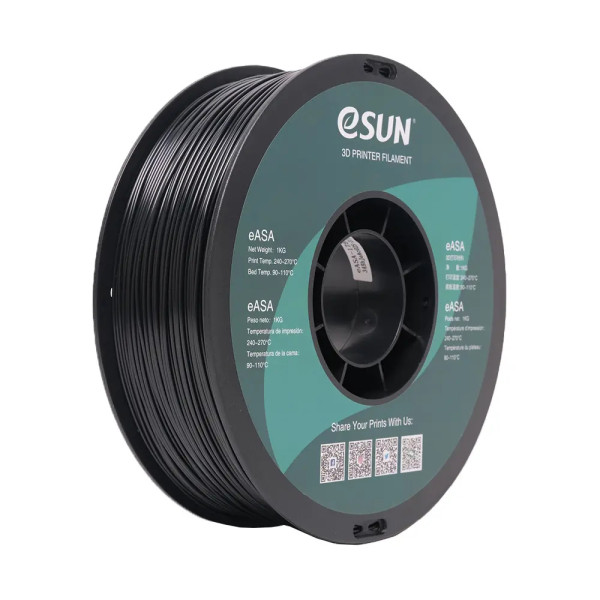 eSun black eASA filament 1.75mm, 1kg  DFE20231 - 1