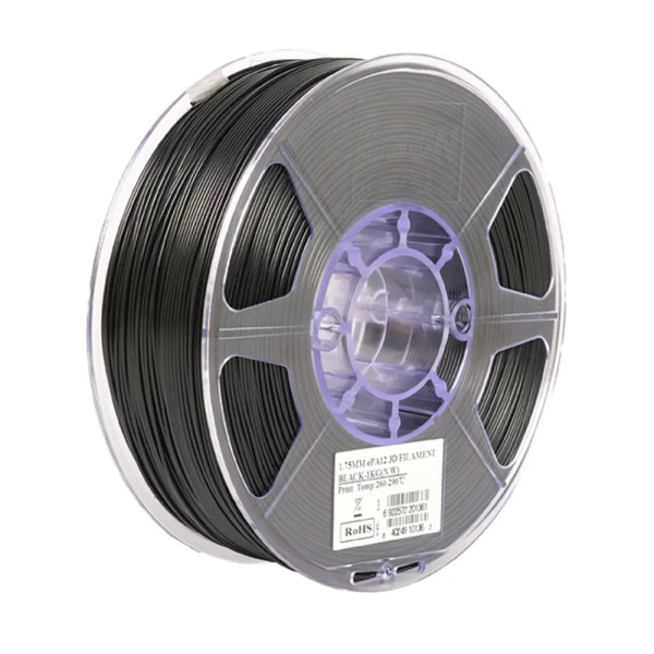 eSun black ePA12 Nylon filament 1.75mm, 1kg  DFE20234 - 1