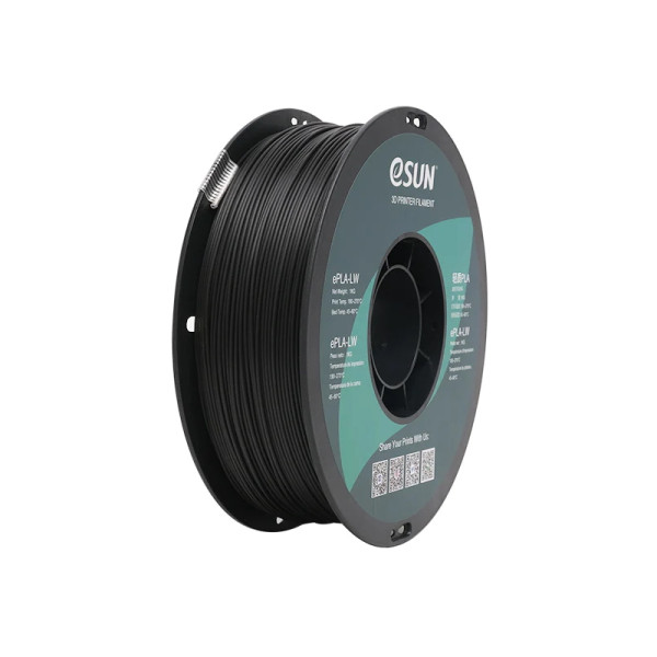 eSun black ePLA-LW filament 1.75mm, 1kg ePLA-LW175B1 DFE20226 - 1