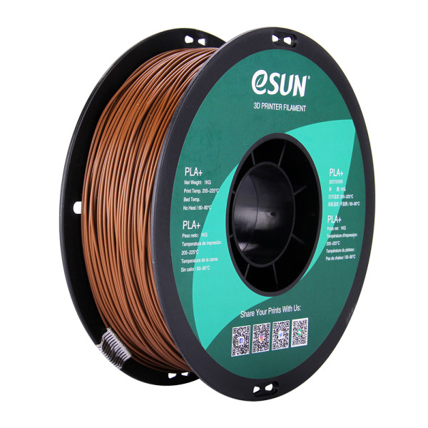 eSun brown PLA+ filament 1.75mm, 1kg PLA175C1 DFE20091 - 1