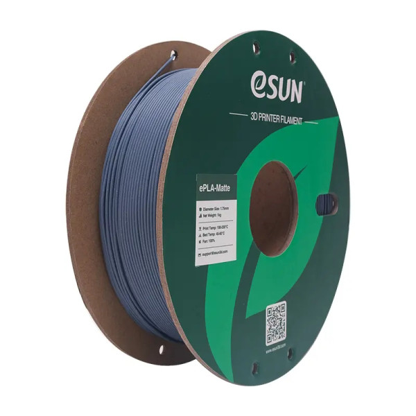 eSun dark grey ePLA-Matte filament 1.75mm, 1kg  DFE20252 - 1