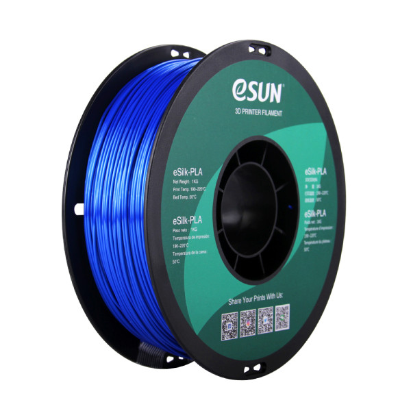 eSun eSilk blue PLA filament 1.75mm, 1kg eSilk-PLA175U1 DFE20192 - 1