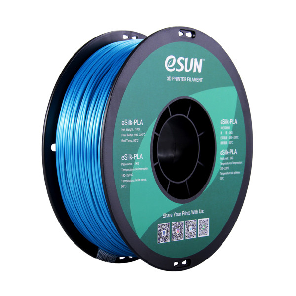 eSun eSilk cyan PLA filament 1.75mm, 1kg  DFE20194 - 1