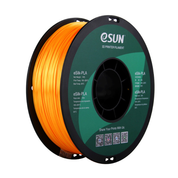 eSun eSilk dark yellow PLA filament 1.75mm, 1kg eSilk-PLA175DY1 DFE20195 - 1