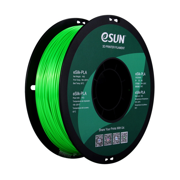 eSun eSilk green PLA filament 1.75mm, 1kg eSilk-PLA175G1 DFE20197 - 1