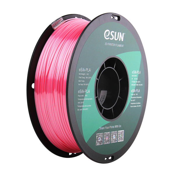 eSun eSilk pink PLA filament 1.75mm, 1kg ePLA-Silk-P175P1 DFE20200 - 1