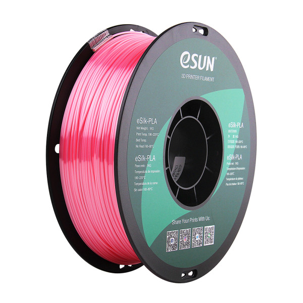 eSun eSilk pink PLA filament 1.75mm, 1kg eSilk-PLA175P1 DFE20200 - 1