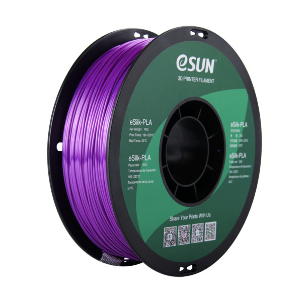 eSun eSilk purple PLA filament 1.75mm, 1kg eSilk-PLA175Z1 DFE20201 - 1