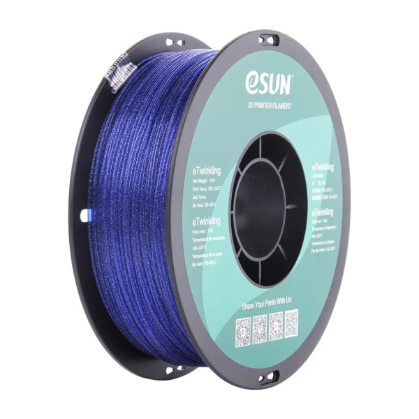 eSun eTwinkling blue filament 1.75mm, 1kg  DFE20262 - 1