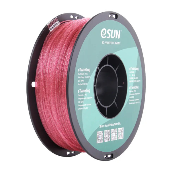 eSun eTwinkling pink filament 1.75mm, 1kg  DFE20268 - 1