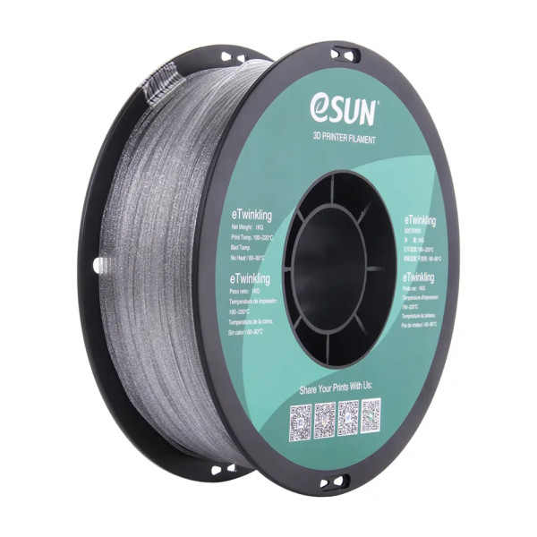 eSun eTwinkling silver filament 1.75mm, 1kg  DFE20271 - 1