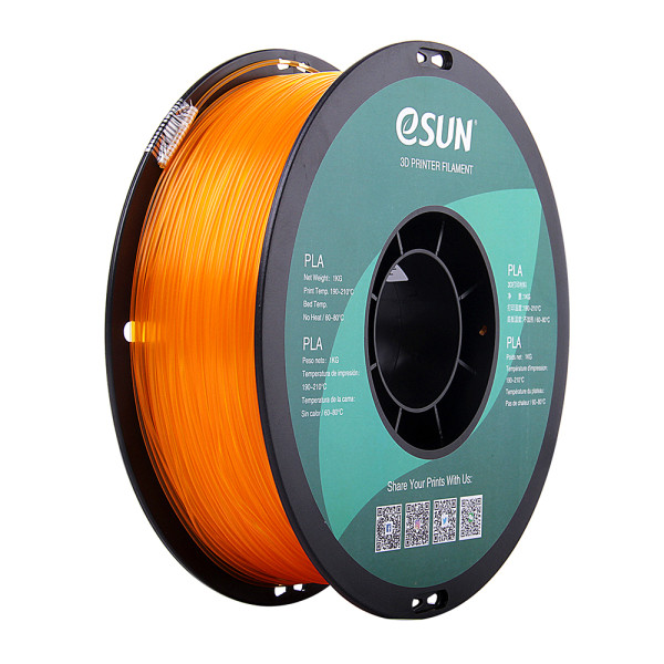 eSun glass orange PLA filament 1.75mm, 1kg PLA175GO1 DFE20066 - 1