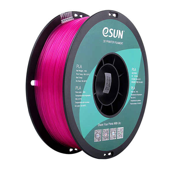 eSun glass purple PLA filament 1.75mm, 1kg PLA175GZ1 DFE20067 - 1