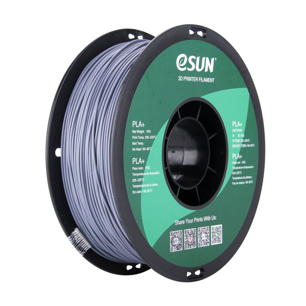 eSun grey PLA+ filament 1.75mm, 1kg PLA175H1 DFE20094 - 1