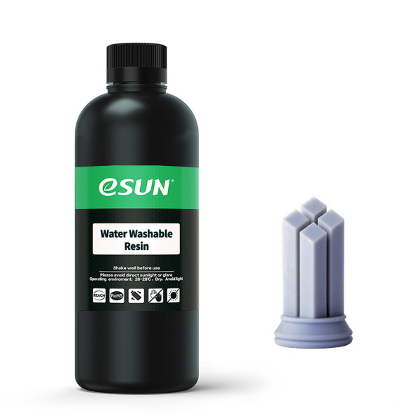 eSun grey water washable resin, 0.5kg WATERWASHABLERESIN-H DFE20184 - 1