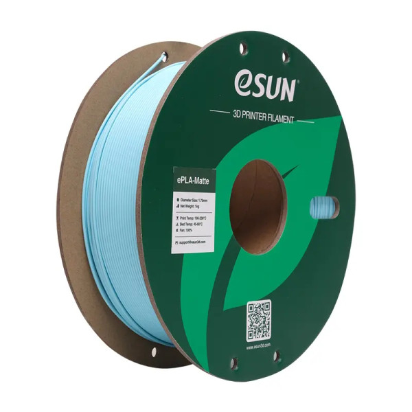 eSun light blue ePLA-Matte filament 1.75mm, 1kg  DFE20250 - 1