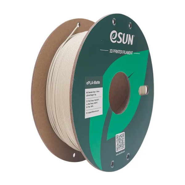 eSun light khaki ePLA-Matte filament 1.75mm, 1kg  DFE20253 - 1