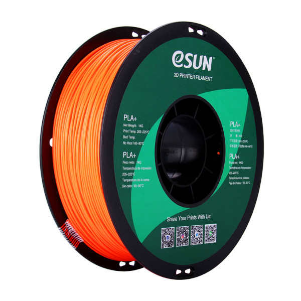 eSun orange PLA+ filament 1.75mm, 1kg PLA175O1 DFE20099 - 1