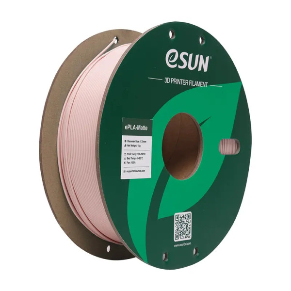 eSun peach pink ePLA-Matte filament 1.75mm, 1kg  DFE20255 - 1