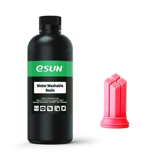 eSun red water washable resin, 0.5kg  DFE20185 - 1