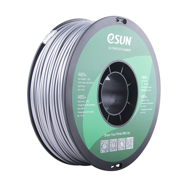 eSun silver ABS+ filament 2.85mm, 1kg  DFE20036 - 1