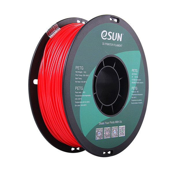 eSun solid red PETG filament 2.85mm, 1kg DFE20057 - 1