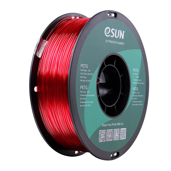 eSun tranparent magenta PETG filament 1.75mm, 1kg DFE20049 - 1