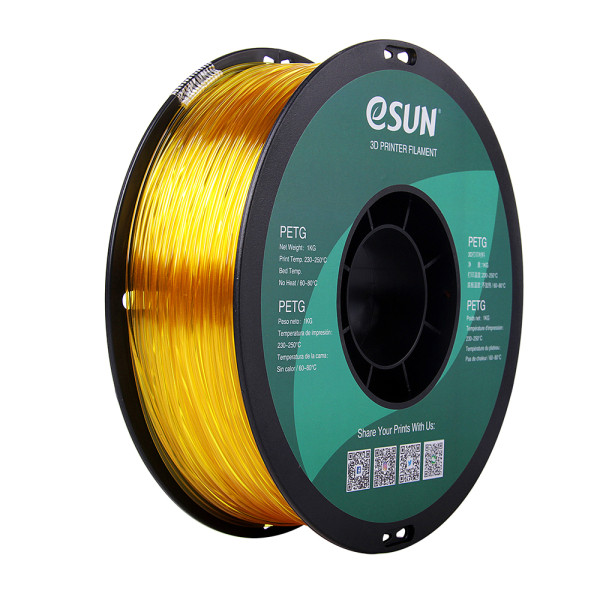 eSun transparent yellow PETG filament 1.75mm, 1kg  DFE20048 - 1