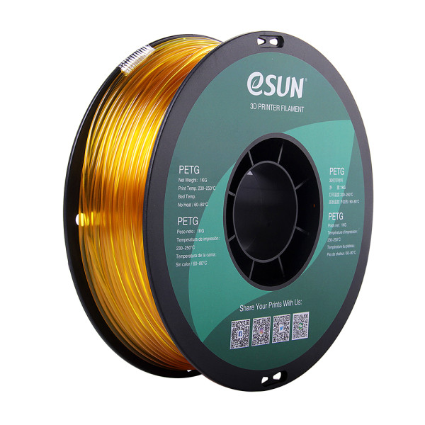 eSun transparent yellow PETG filament 2.85mm, 1kg  DFE20058 - 1