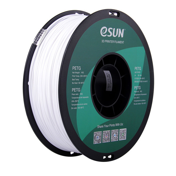 eSun white PETG filament 1.75mm, 1kg  DFE20051 - 1