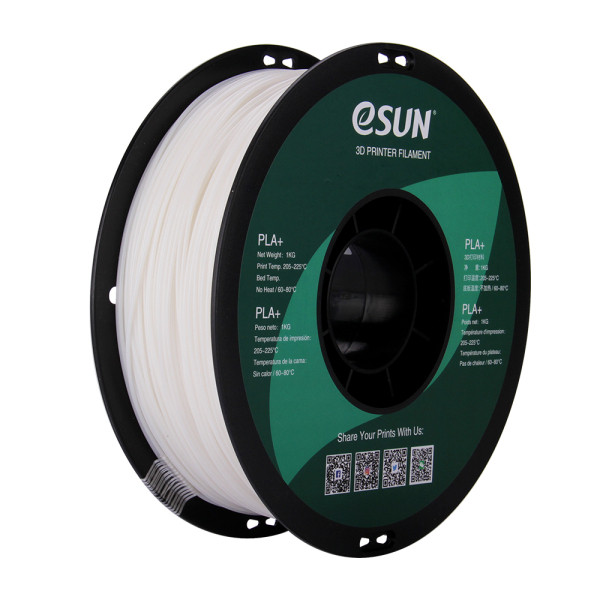 eSun white PLA+ filament 1.75mm, 1kg  DFE20102 - 1