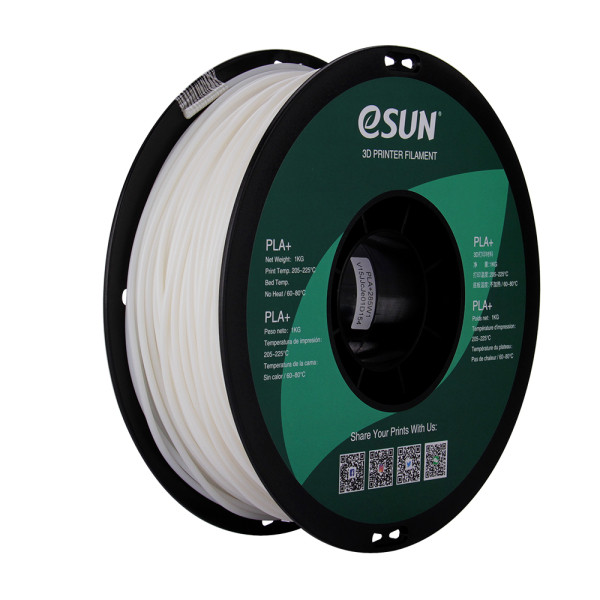 eSun white PLA+ filament 2.85mm, 1kg PLA285W1 DFE20113 - 1