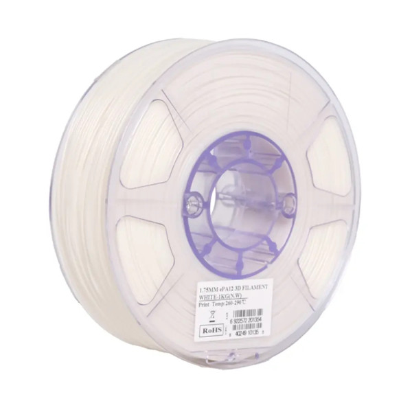eSun white ePA12 Nylon filament 1.75mm, 1kg  DFE20235 - 1