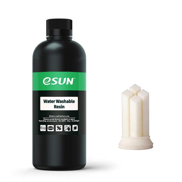 eSun white water washable resin, 0.5kg WATERWASHABLERESIN-W DFE20187 - 1