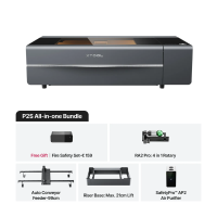 xTool P2S Desktop CO2 Laser Cutter - All-in-one Bundle DKI00389